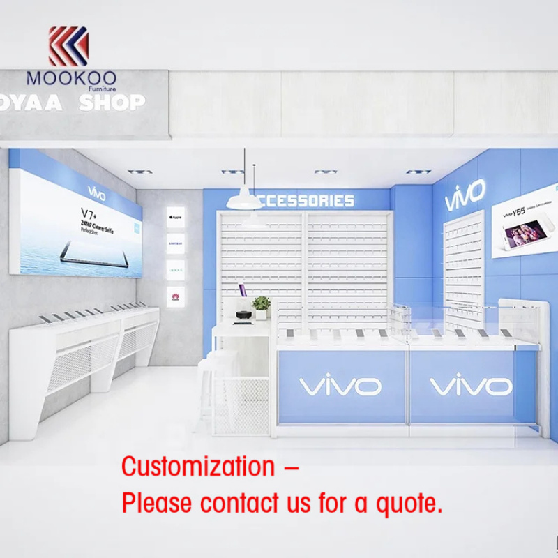 Phone Accessories Design Shop - Дизайн витрины-киоска для мобильных телефонов custom.Shop