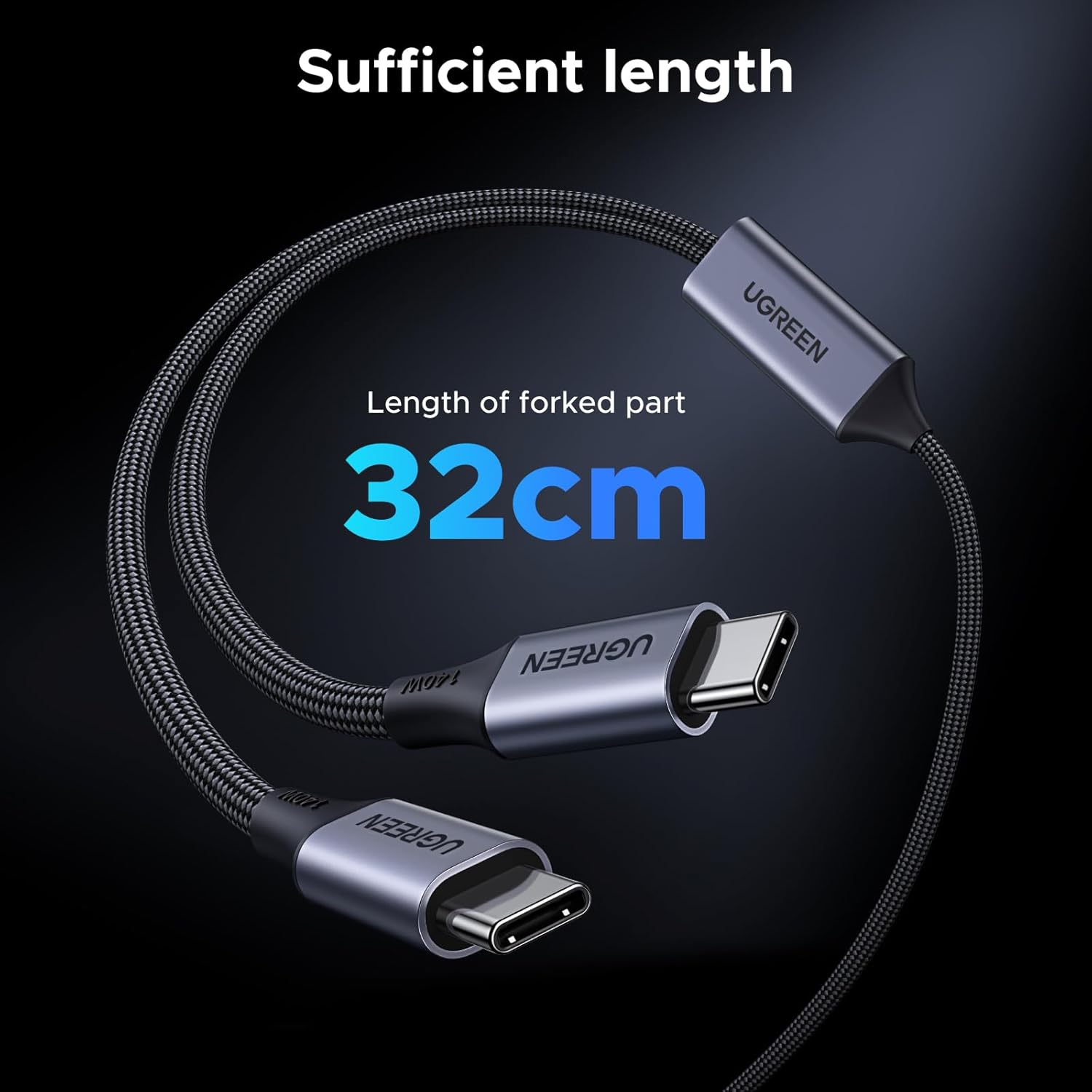 Fast Charging Cable - UGREEN 140 Вт USB C-кабель, 5