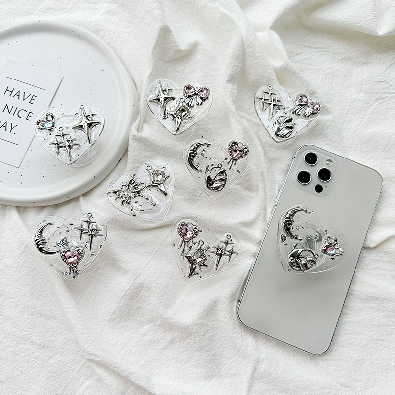 Phone Accessories Stand - Прозрачный держатель-подставка для телефона Clear Heart