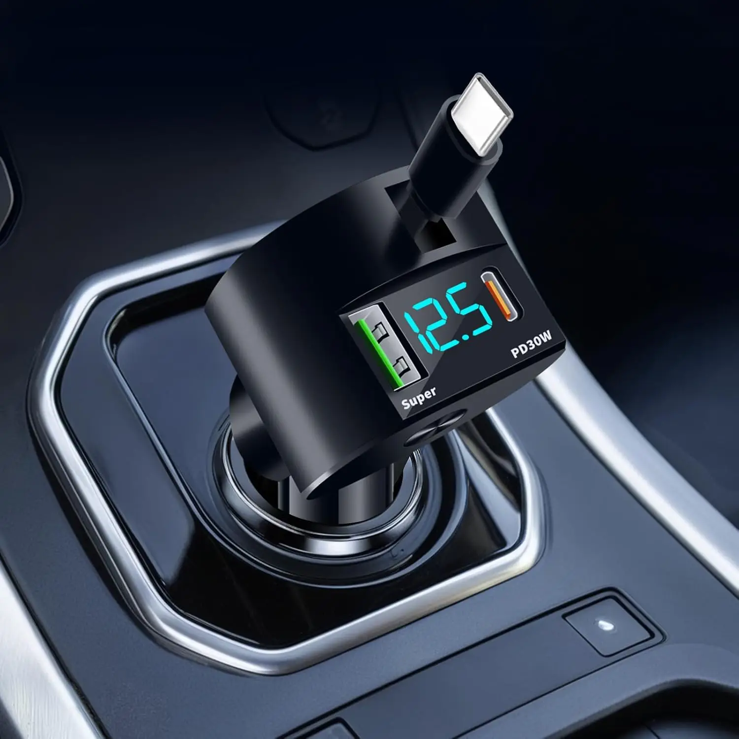 Fast Charging Cable - Модернизированное выдвижное автомобильное зарядное устройство 3