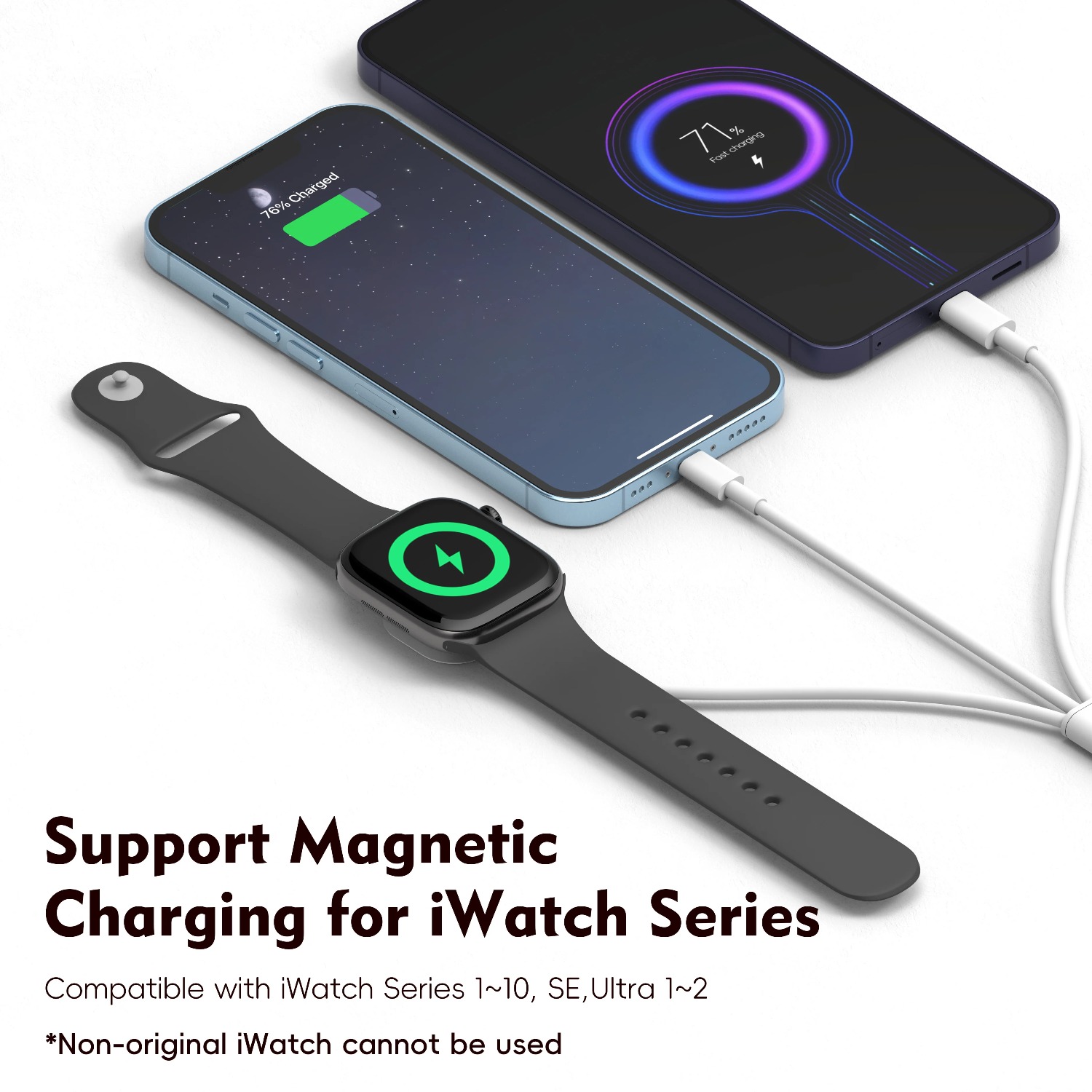 Магнитное зарядное устройство  – обзор и цена Fast Charging Cable