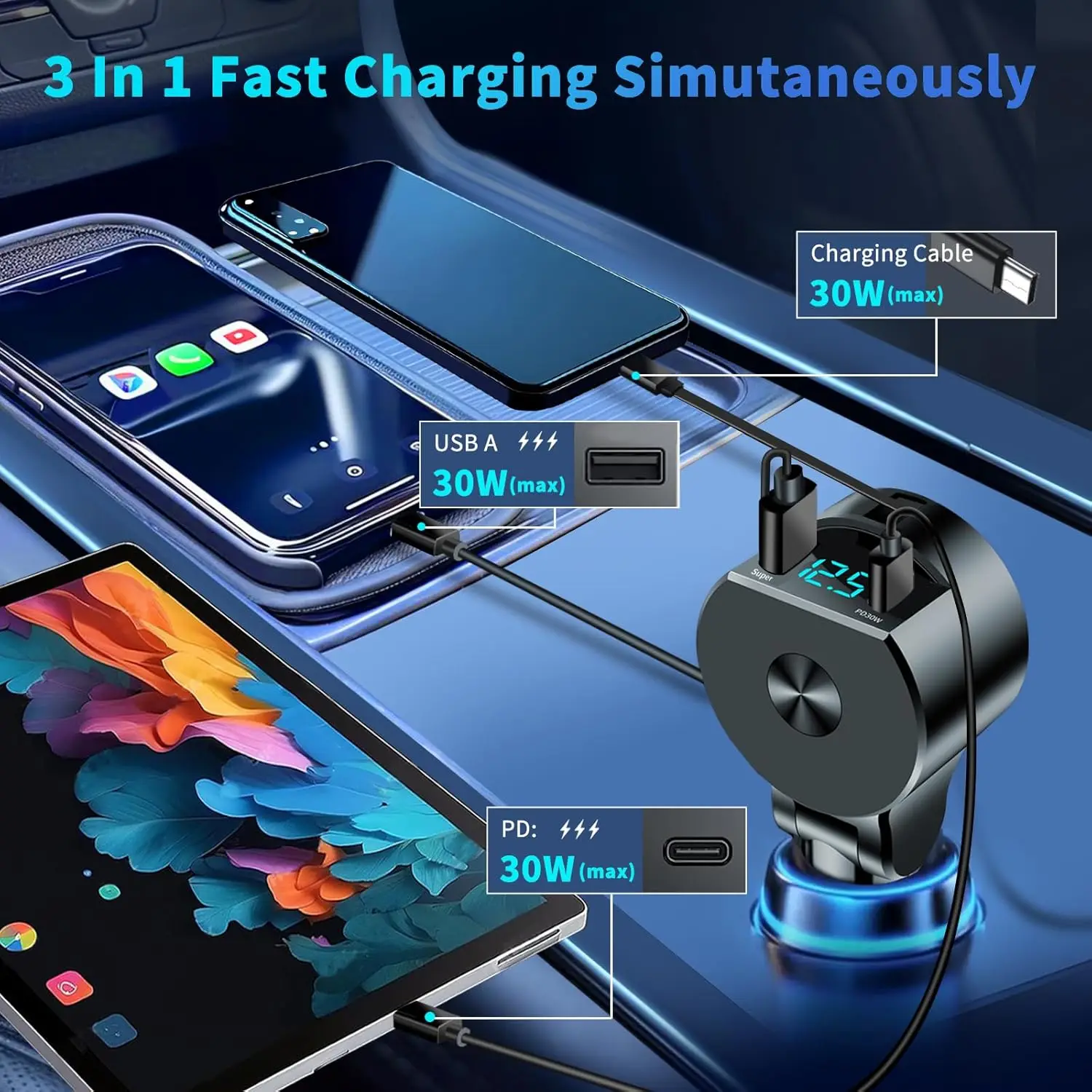 Модернизированное выдвижное ав – обзор и цена Fast Charging Cable