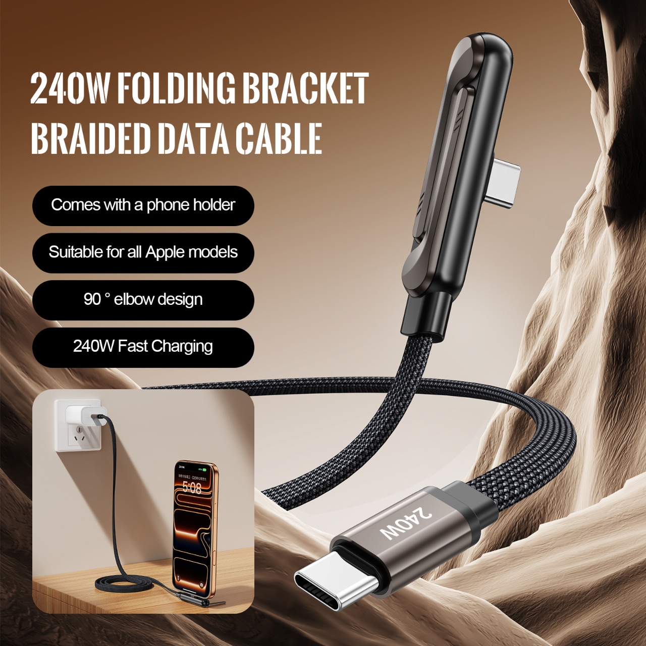 Кабель USB A - Type C с поддер – обзор и цена Fast Charging Cable