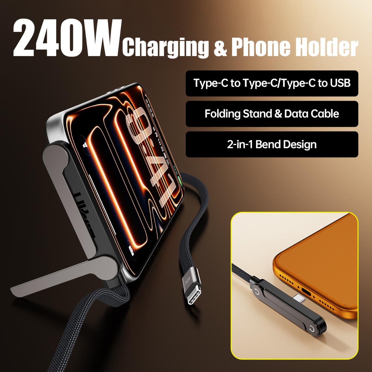 Кабель USB A - Type C с поддер – обзор и цена Fast Charging Cable